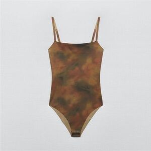 Zara tie dye knit bodysuit